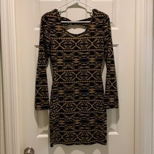 Print mini dress